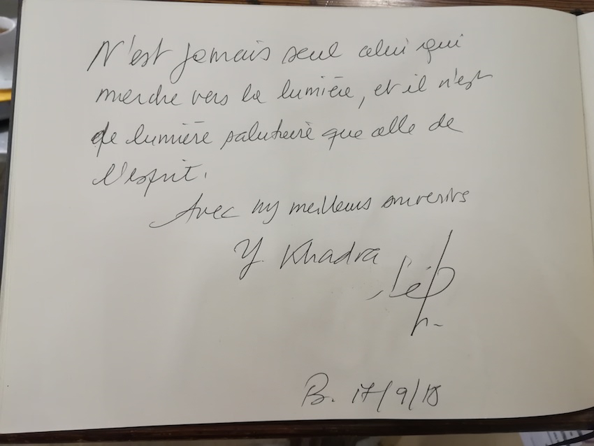 Yasmina Khadra à la librairie Filigranes - Bruxelles