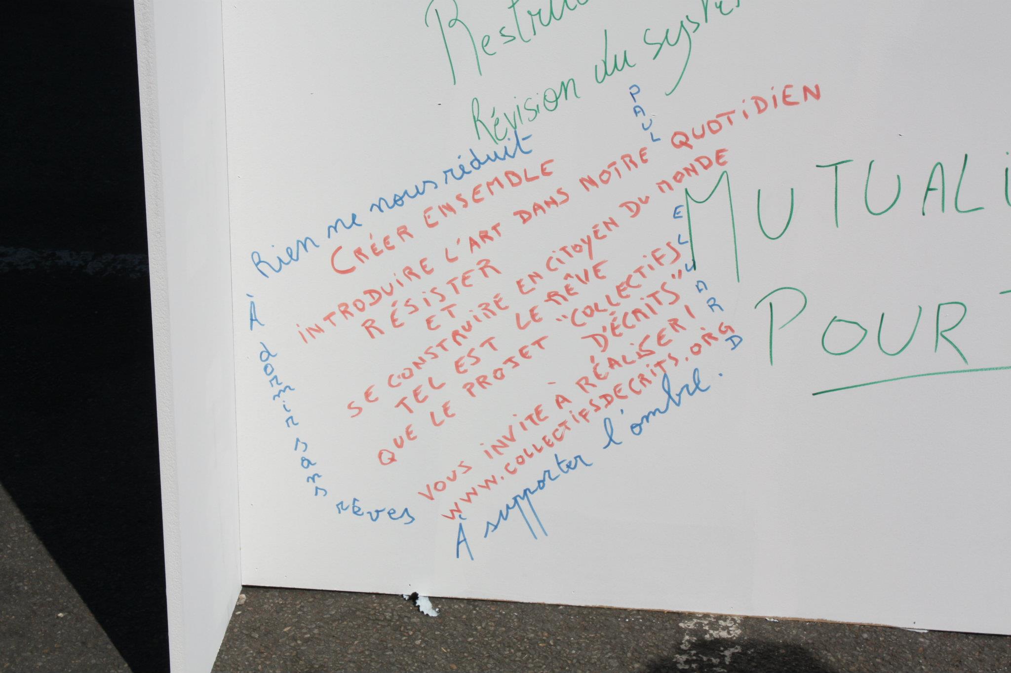 Mur d'expression We must act