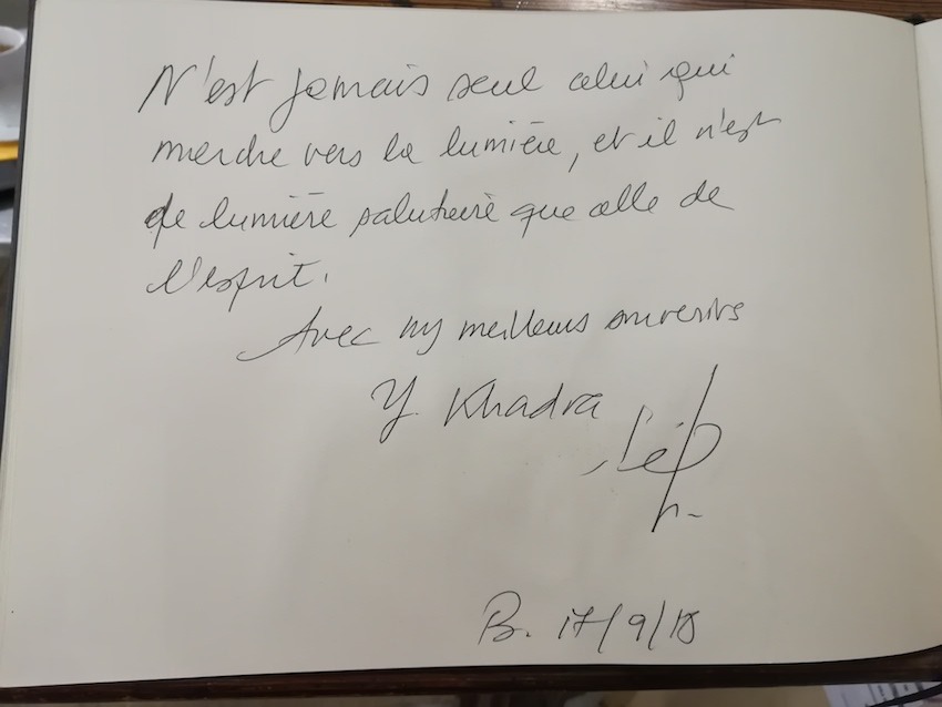 Yasmina Khadra à la librairie Filigranes - Bruxelles