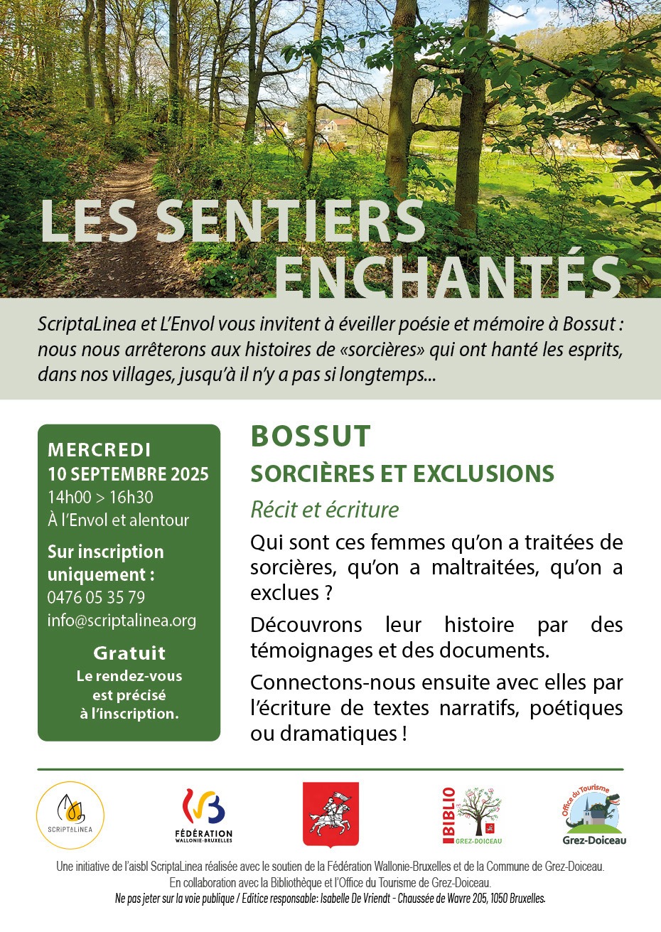 Flyer des Sentiers enchantés - Bossut