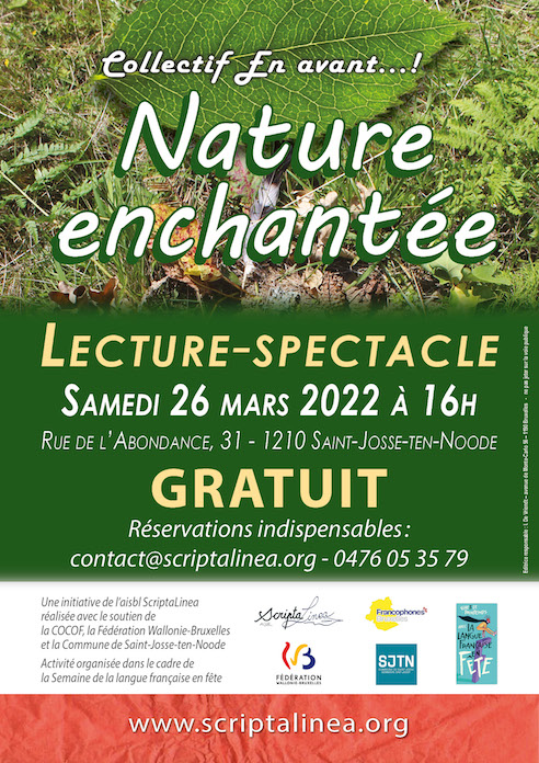 Affiche Lecture-spectacle 26 mars 2022