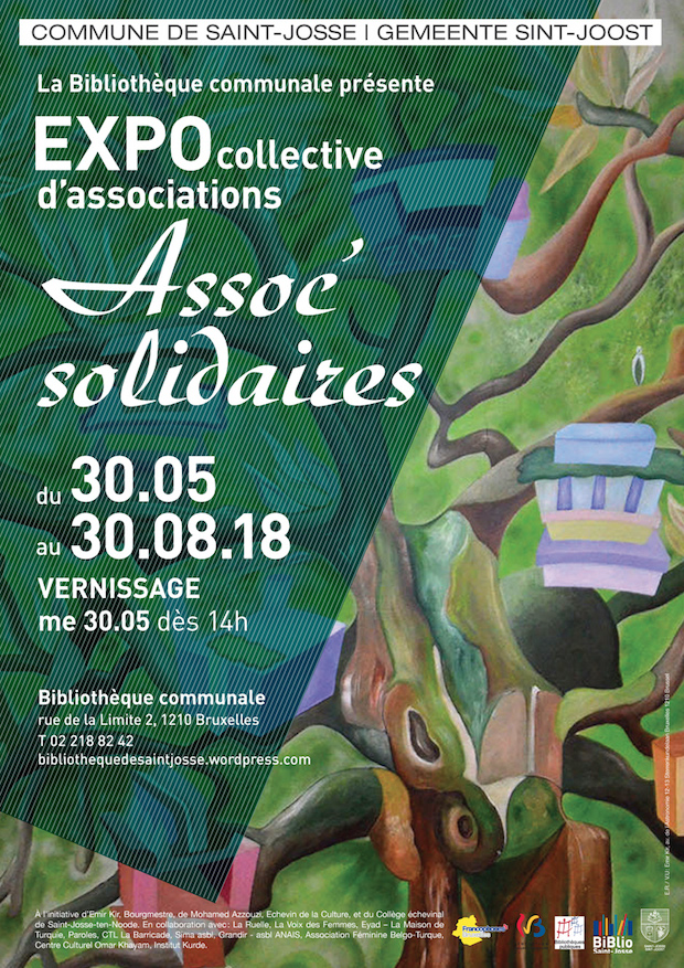 Exposition Assoc'solidaires - Bibliotheque de Saint-Josse - 30.05-30.08.2018